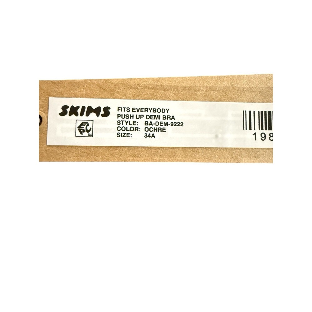 Skims Fits Everybody Push Up Demi Bra - NWT - Ochre - 34A - Picture 5 of 5
